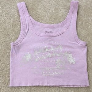 Billabong Light Pink Cropped Tank